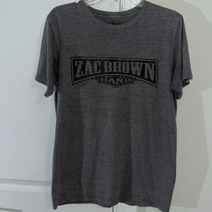 Zac Brown Band Jack Daniel’s Tennessee Whiskey Brand T Shirt M Men’s Gray